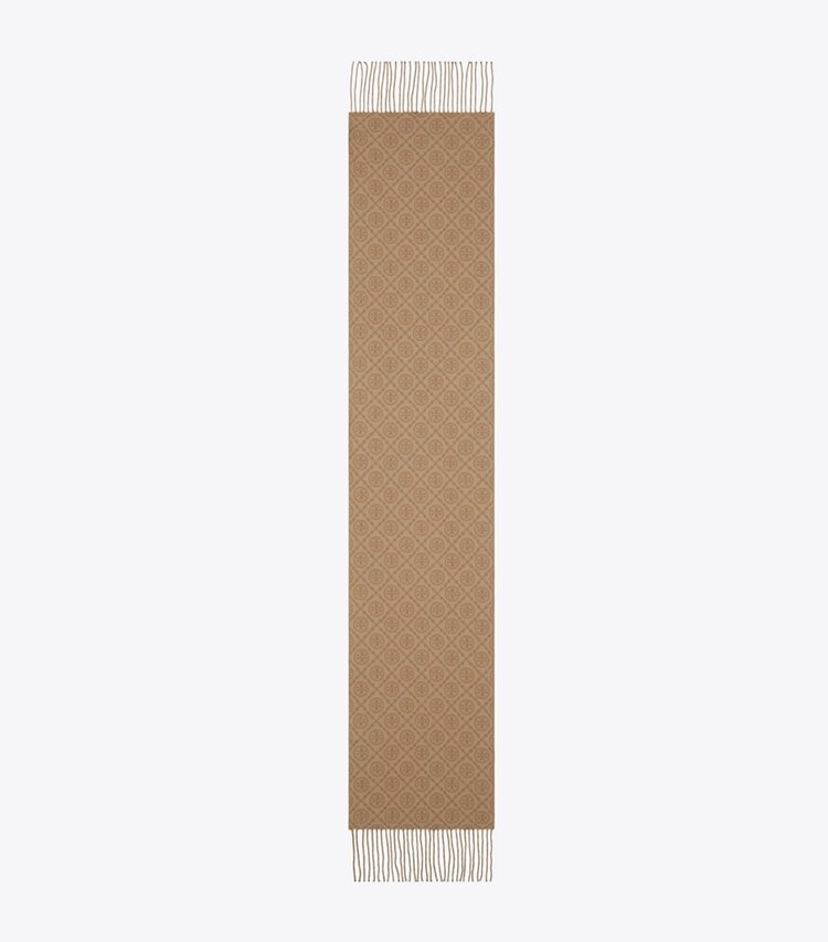 TORY BURCH WOMEN'S CLASSIC LARGE MONOGRAM OBLONG - Classic Monogram Brown TORY BURCH WOMEN'S CLASSIC LARGE MONOGRAM OBLONG - Classic Monogram Brown
