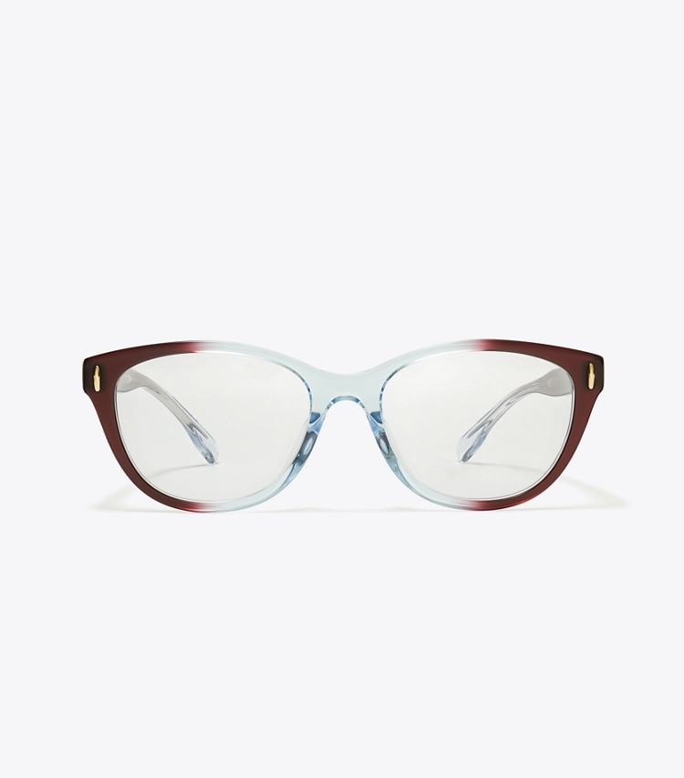 TORY BURCH WOMEN'S MILLER EYEGLASSES - Gradient Burgundy