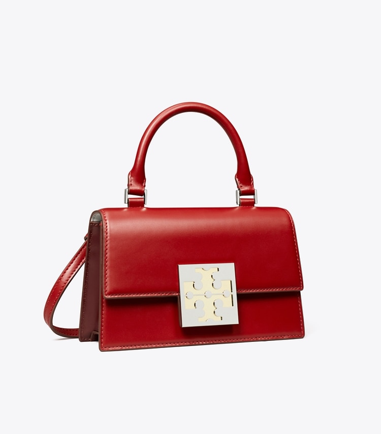 TORY BURCH WOMEN'S BON BON COLORBLOCK MINI BAG - Brick