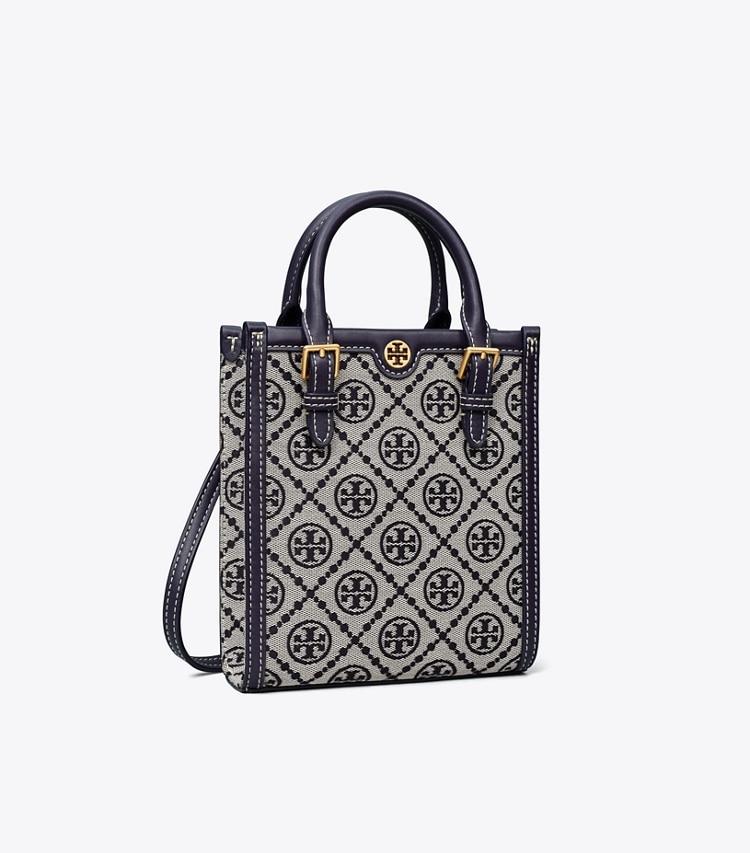 TORY BURCH WOMEN'S MINI T MONOGRAM TOTE - Tory Navy