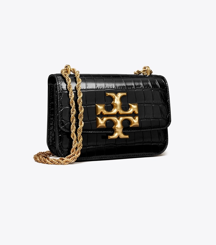TORY BURCH WOMEN'S ELEANOR SMALL BAG - Black / Rolled Gold