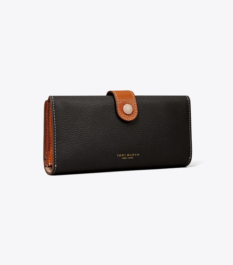 TORY BURCH WOMEN'S COLORBLOCK LONG WALLET - Black Multi