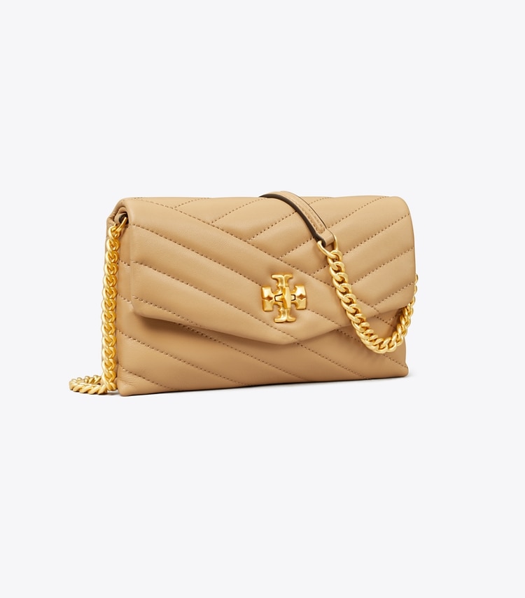 TORY BURCH WOMEN'S KIRA CHEVRON CHAIN WALLET - Desert Dune