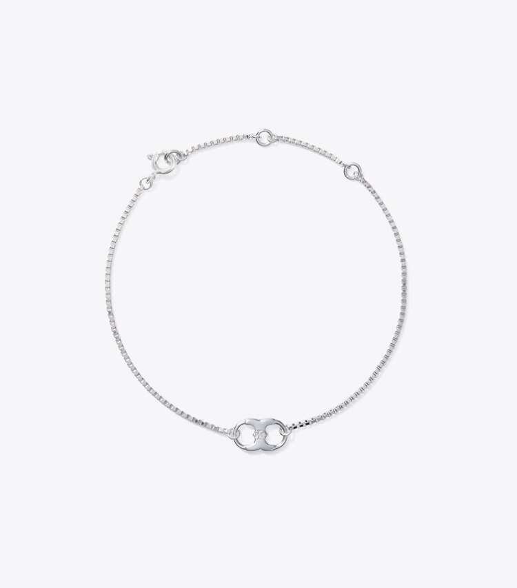 TORY BURCH WOMEN'S EMBRACE AMBITION CHAIN BRACELET - Silver