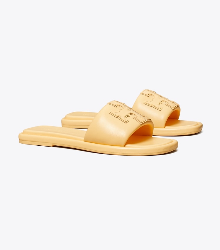 TORY BURCH WOMEN'S DOUBLE T SPORT SLIDE - Peach Puff