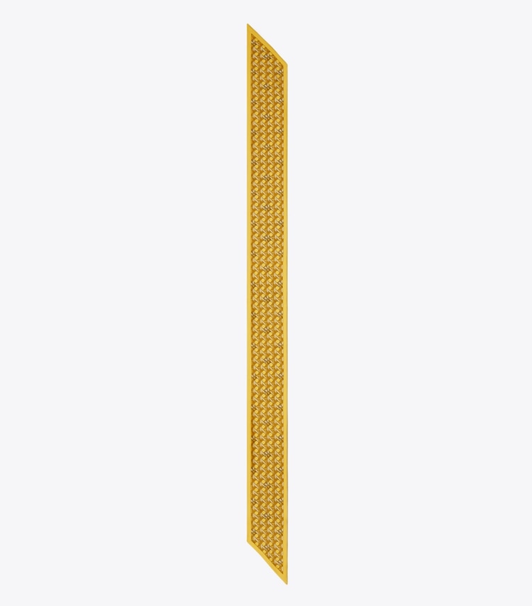 TORY BURCH WOMEN'S BASKETWEAVE RIBBON TIE - Sunset Glow TORY BURCH WOMEN'S BASKETWEAVE RIBBON TIE - Sunset Glow