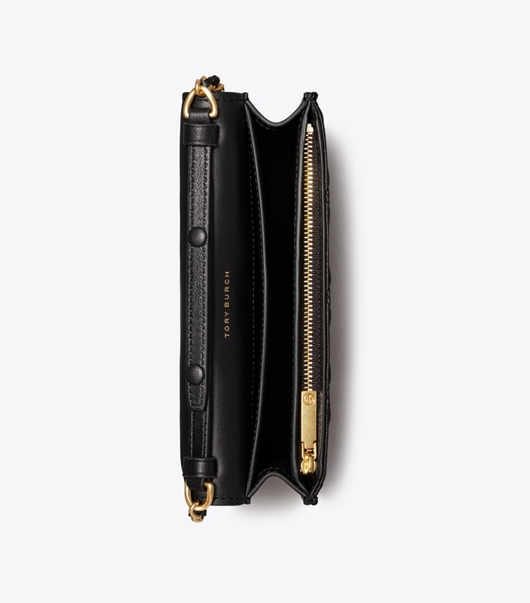 TORY BURCH WOMEN'S FLEMING SOFT CHAIN WALLET - Black