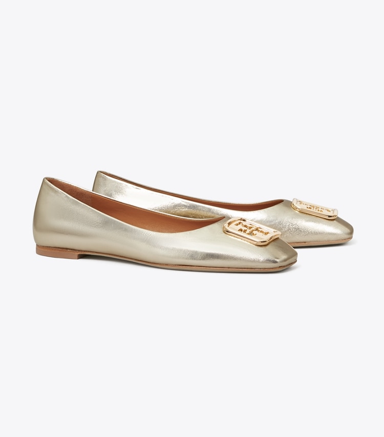 TORY BURCH WOMEN'S GEORGIA BALLET - Spark Gold