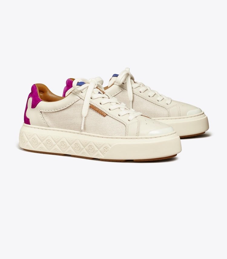 TORY BURCH WOMEN'S LADYBUG SNEAKER - Off White / Prickly Pear