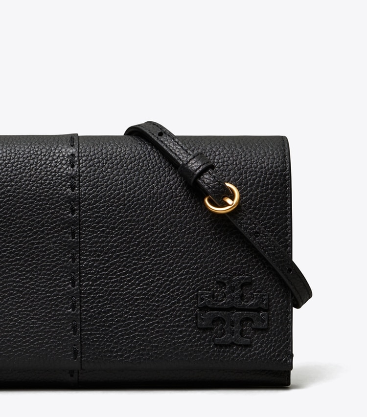 TORY BURCH WOMEN'S MCGRAW WALLET CROSSBODY - Black