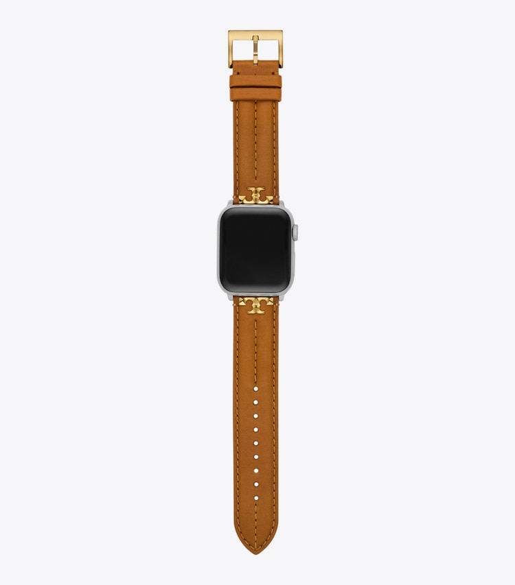 TORY BURCH WOMEN'S KIRA BAND FOR APPLE WATCH, LEATHER - luggage