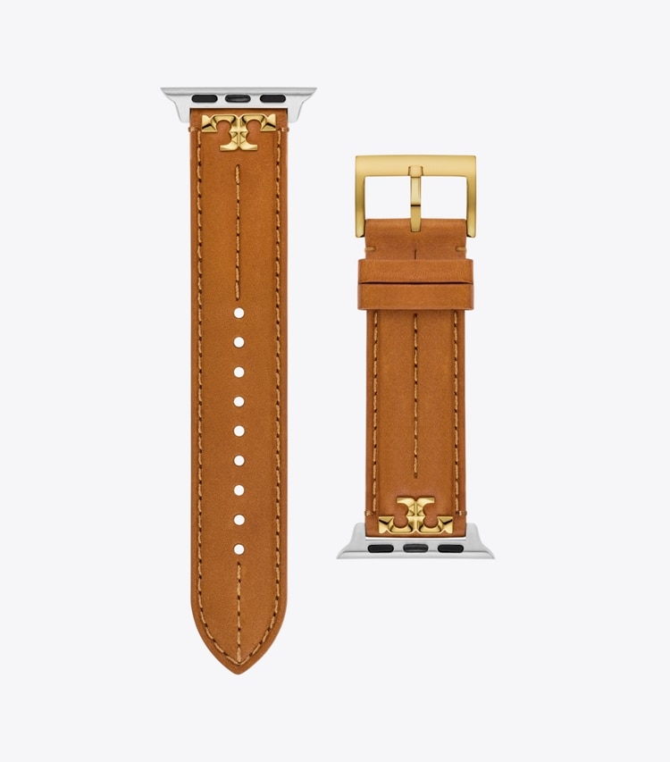 TORY BURCH WOMEN'S KIRA BAND FOR APPLE WATCH, LEATHER - luggage