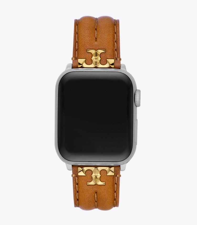 TORY BURCH WOMEN'S KIRA BAND FOR APPLE WATCH, LEATHER - luggage