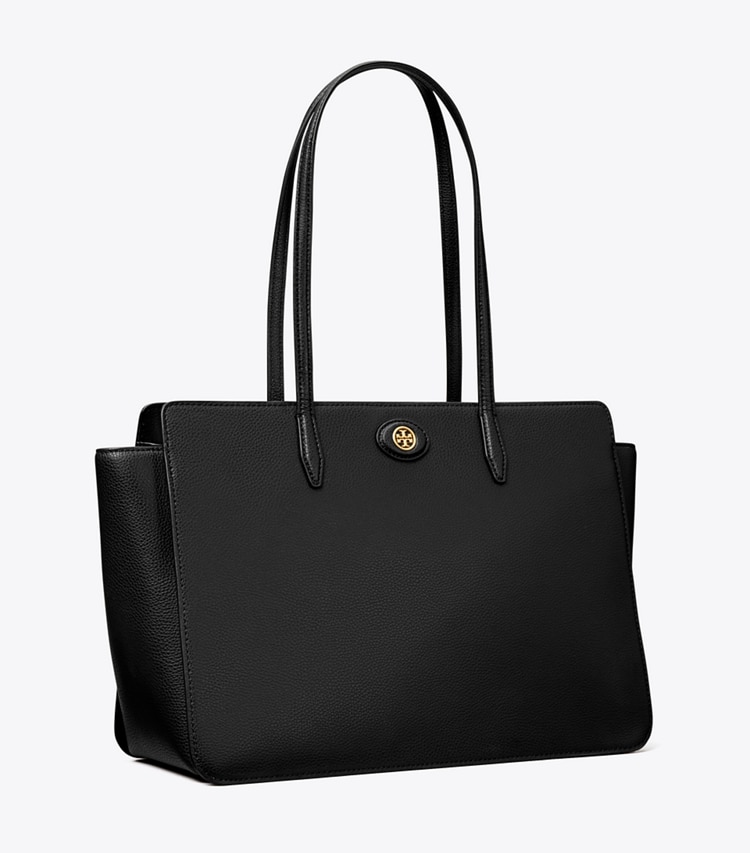 TORY BURCH WOMEN'S ROBINSON PEBBLED TOTE - Black