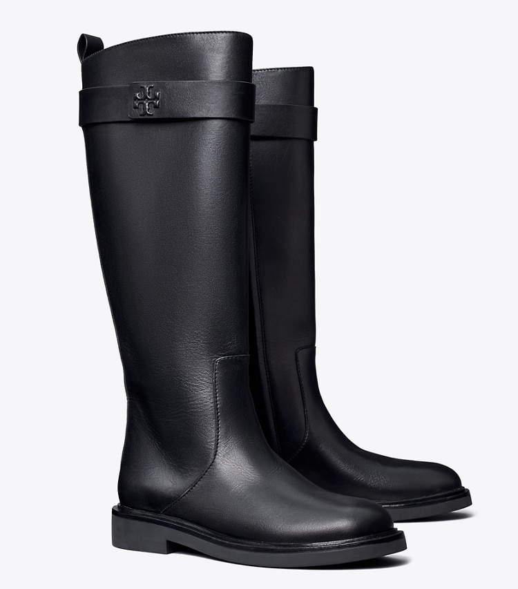 TORY BURCH WOMEN'S DOUBLE T UTILITY BOOT - Perfect Black