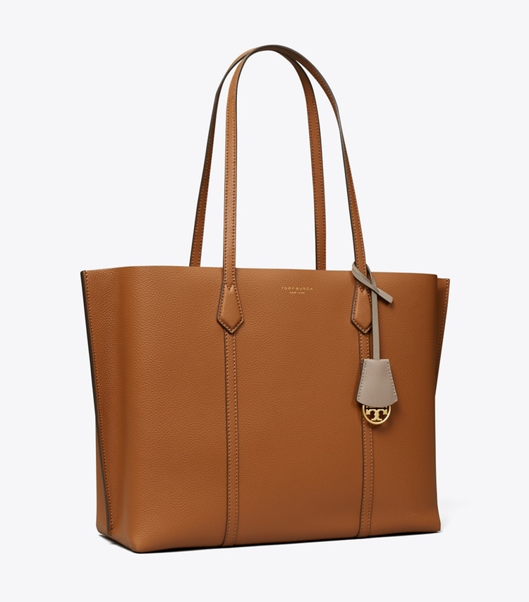 TORY BURCH WOMEN'S PERRY TRIPLE-COMPARTMENT TOTE BAG - Light Umber