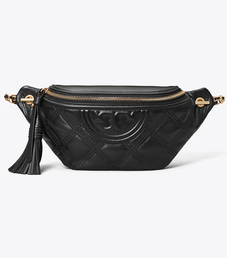 TORY BURCH WOMEN'S FLEMING SOFT BELT BAG - Black - Click Image to Close