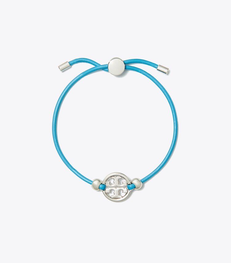 TORY BURCH WOMEN'S MILLER SLIDER BRACELET - Tory Silver / Blue