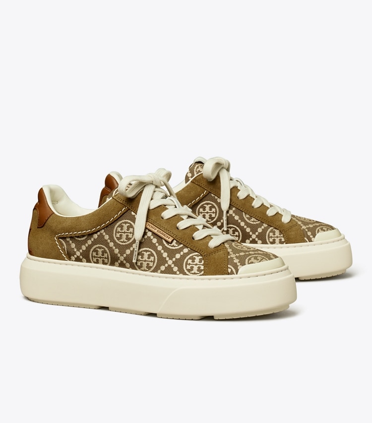 TORY BURCH WOMEN'S T MONOGRAM LADYBUG SNEAKER - Inverse Hazel / Alce / Bourbon