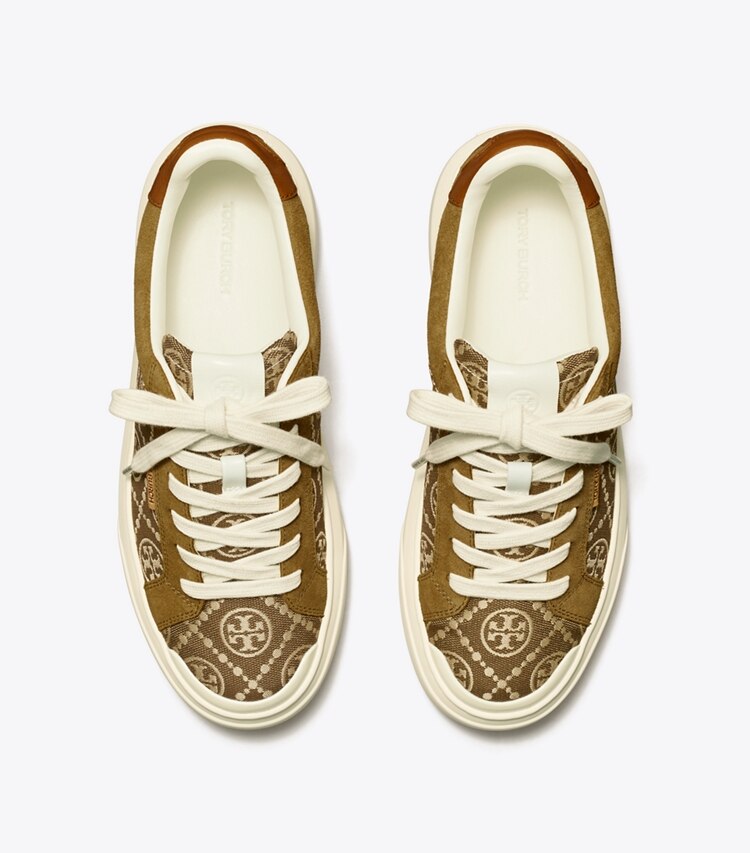 TORY BURCH WOMEN'S T MONOGRAM LADYBUG SNEAKER - Inverse Hazel / Alce / Bourbon