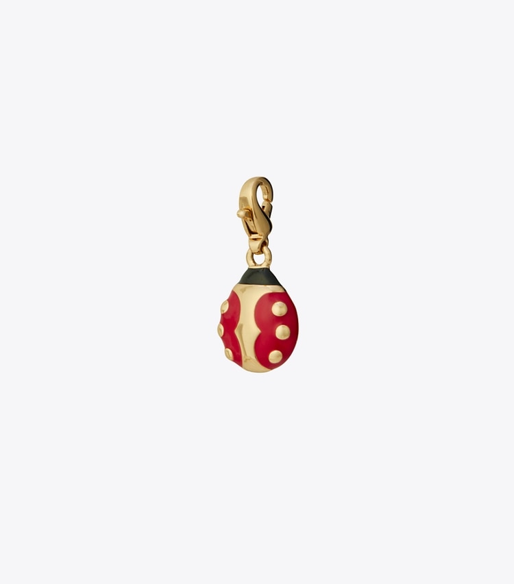 TORY BURCH WOMEN'S LADYBUG CHARM - Tory Gold / Red