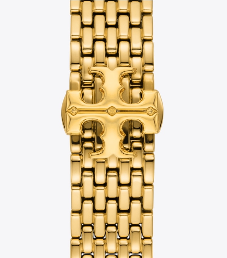 TORY BURCH WOMEN'S ELEANOR BAND FOR APPLE WATCH, GOLD-TONE STAINLESS STEEL - Gold