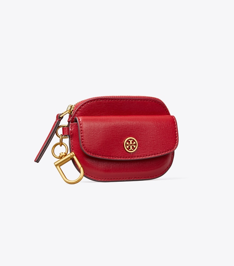 TORY BURCH WOMEN'S ROBINSON CARD CASE KEY RING - Tory Red