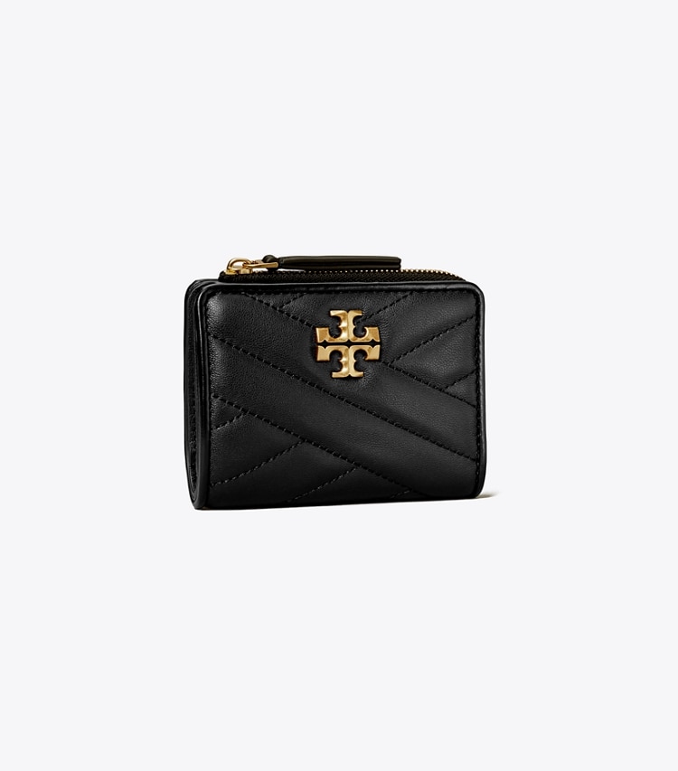 TORY BURCH WOMEN'S KIRA CHEVRON BI-FOLD WALLET - Black