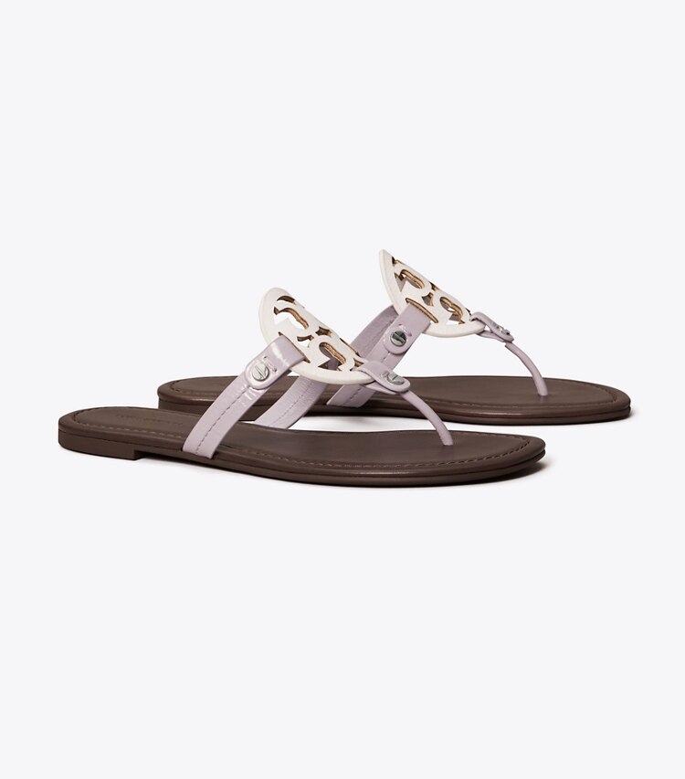 TORY BURCH WOMEN'S MILLER SANDAL - Optic White / Spring Crocus / Coco