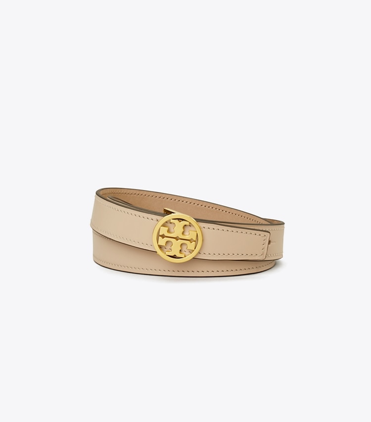 TORY BURCH WOMEN'S 1"MILLER BELT - New Cream / Gold