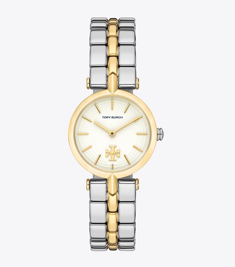 TORY BURCH WOMEN'S KIRA WATCH, TWO-TONE GOLD/STAINLESS STEEL - Ivory/2 Tone