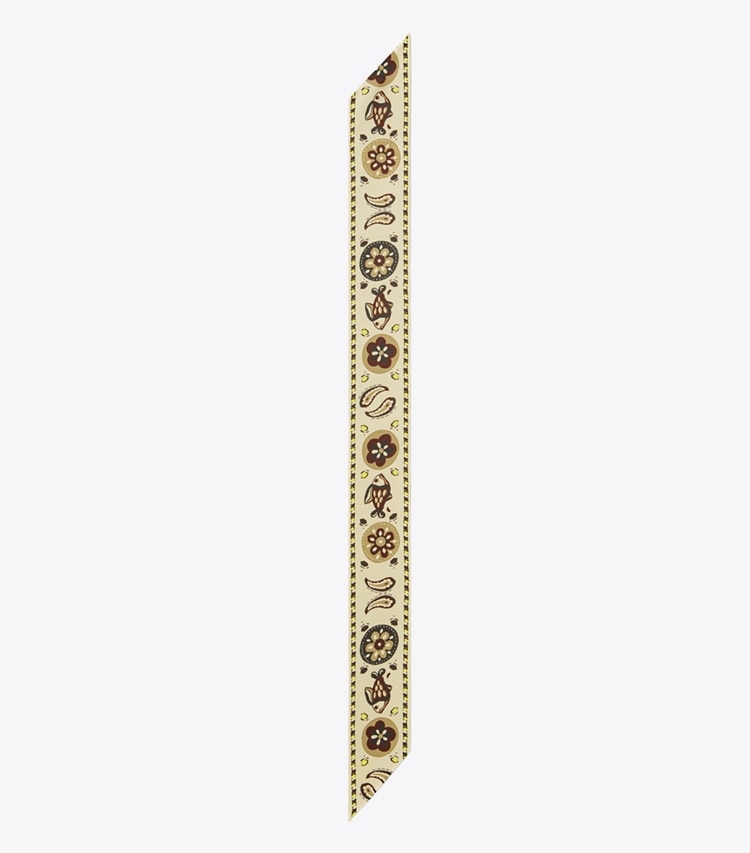 TORY BURCH WOMEN'S PISCES DREAM SILK RIBBON TIE - Beige