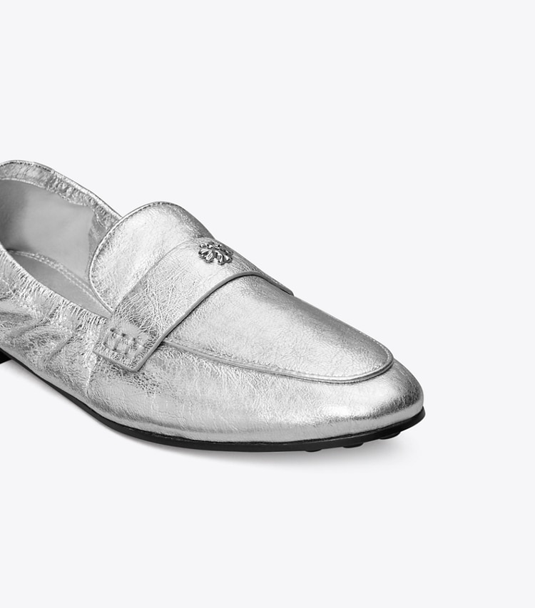 TORY BURCH WOMEN'S BALLET LOAFER - Shiny Silver