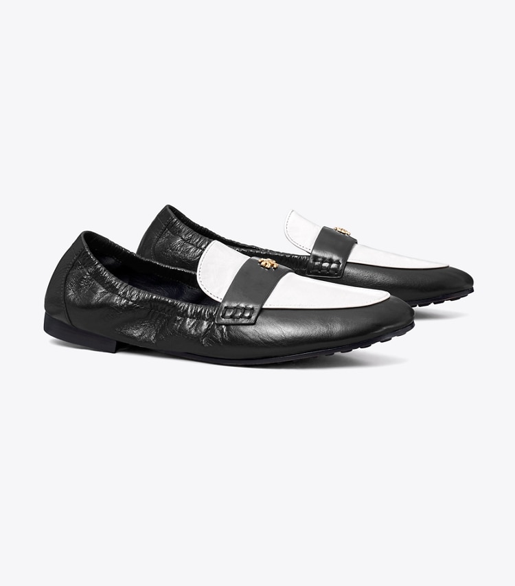 TORY BURCH WOMEN'S BALLET LOAFER - Perfect Black / New Ivory