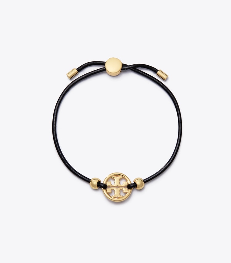 TORY BURCH WOMEN'S MILLER SLIDER BRACELET - Tory Gold / Black