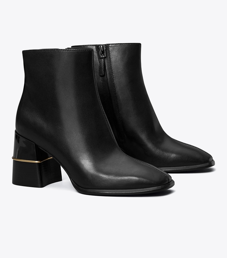 TORY BURCH WOMEN'S LEATHER ANKLE BOOT - Perfect Black
