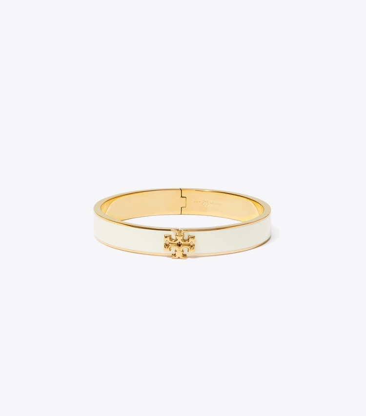 TORY BURCH WOMEN'S KIRA ENAMEL 10MM BRACELET - Tory Gold / New Ivory