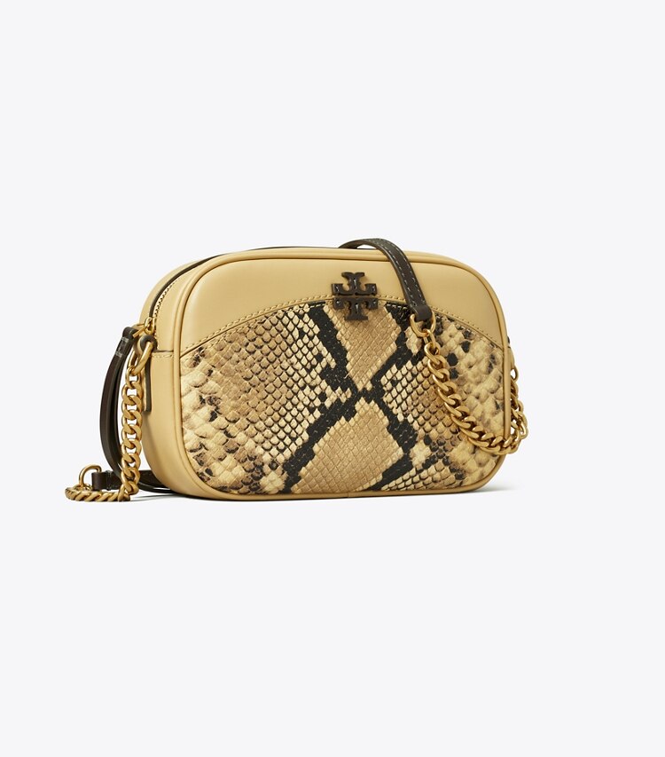 TORY BURCH WOMEN'S MCGRAW SNAKE EMBOSSED CAMERA BAG - Sand Drift