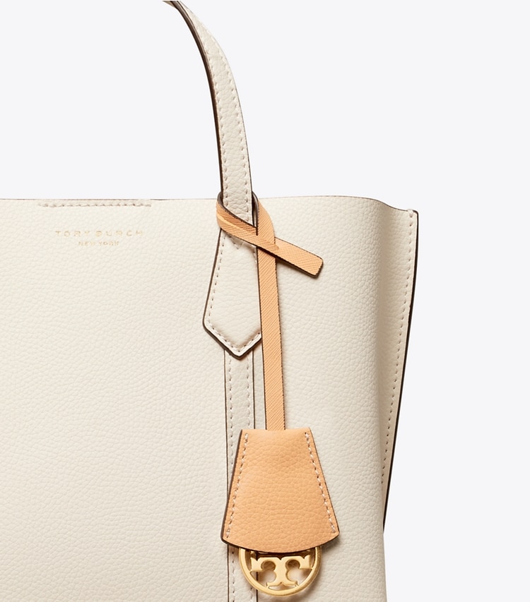 TORY BURCH WOMEN'S SMALL PERRY TRIPLE-COMPARTMENT TOTE BAG - New Ivory