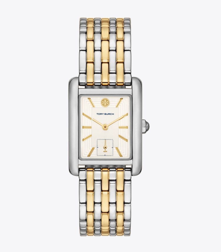 TORY BURCH WOMEN'S ELEANOR WATCH, TWO-TONE GOLD/STAINLESS STEEL - Ivory / Two-Tone