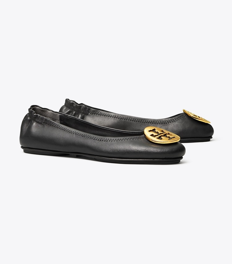 TORY BURCH WOMEN'S MINNIE TRAVEL BALLET - Perfect Black/Gold