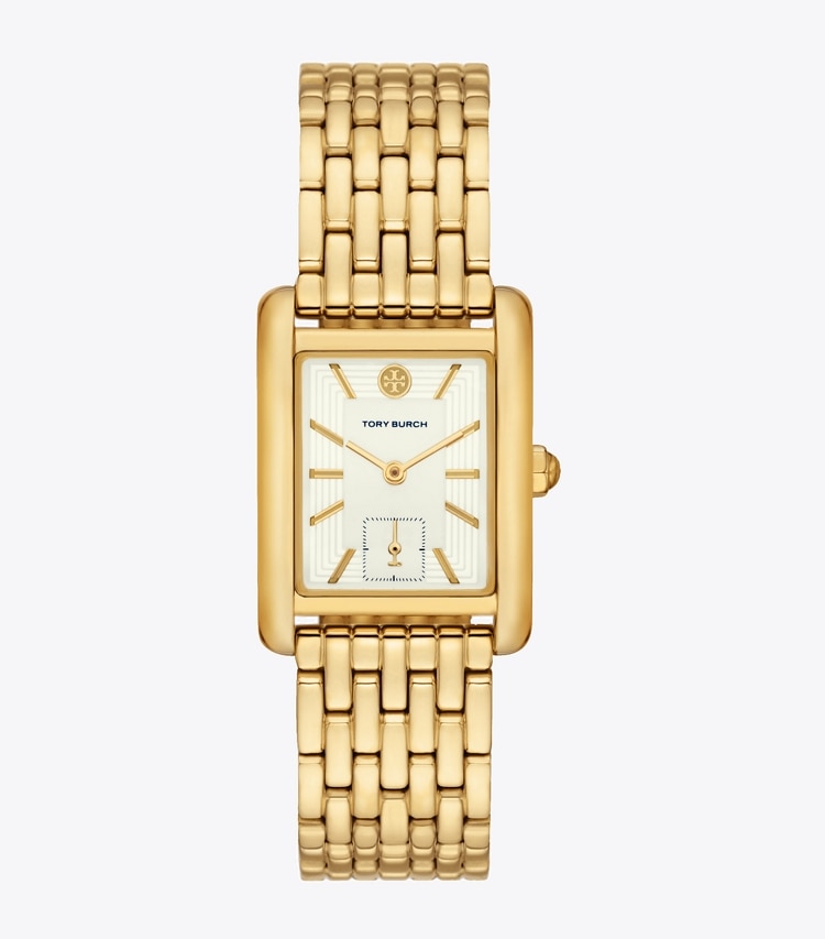TORY BURCH WOMEN'S ELEANOR WATCH, GOLD-TONE STAINLESS STEEL - Ivory/Gold