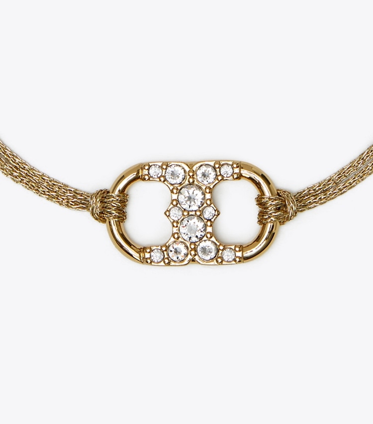 TORY BURCH WOMEN'S EMBRACE AMBITION PAVe BRACELET - Tory Gold / Gold / Crystal