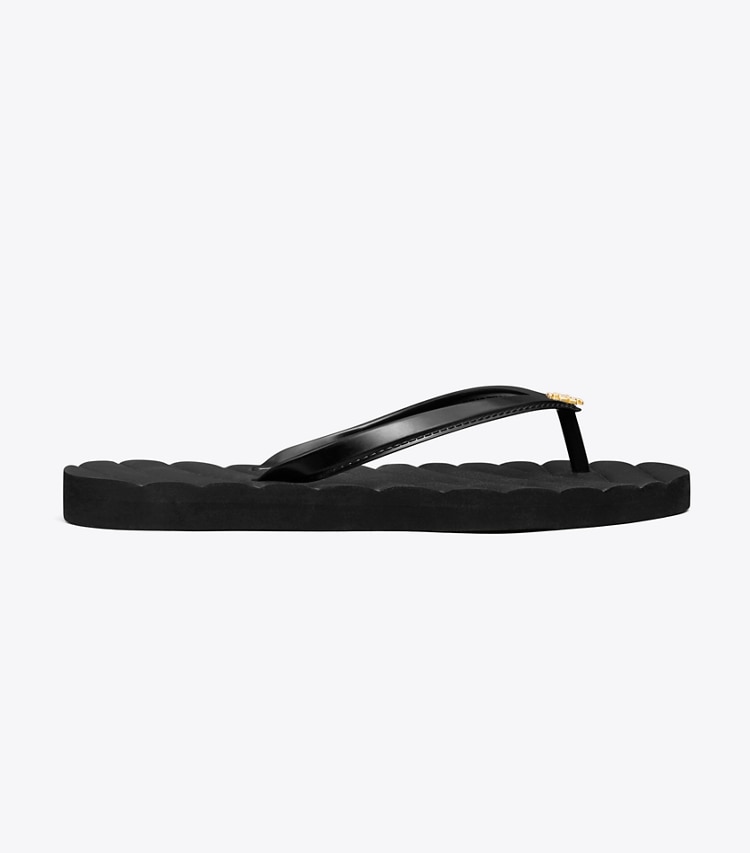 TORY BURCH WOMEN'S KIRA FLIP-FLOP - Perfect Black / Gold