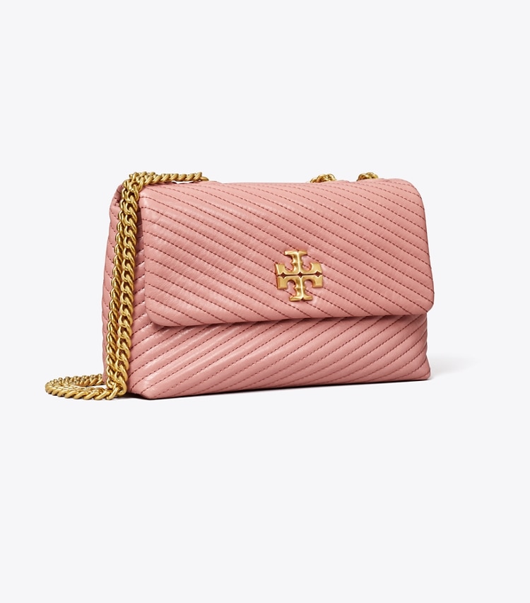 TORY BURCH WOMEN'S SMALL KIRA MOTO QUILT CONVERTIBLE SHOULDER BAG - Pink Magnolia