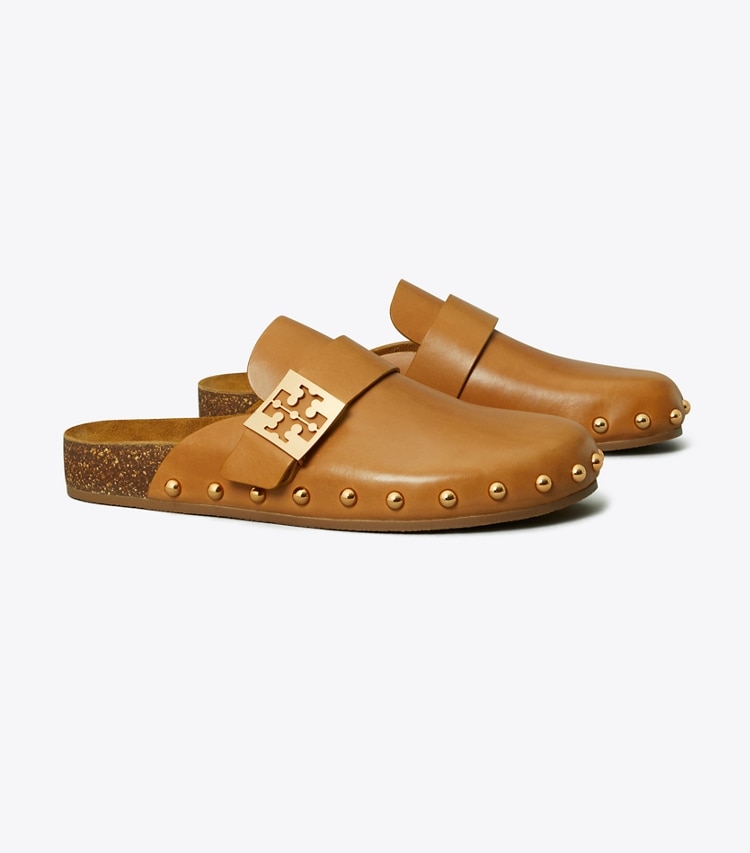 TORY BURCH WOMEN'S MELLOW STUDDED MULE - Caramel Corn