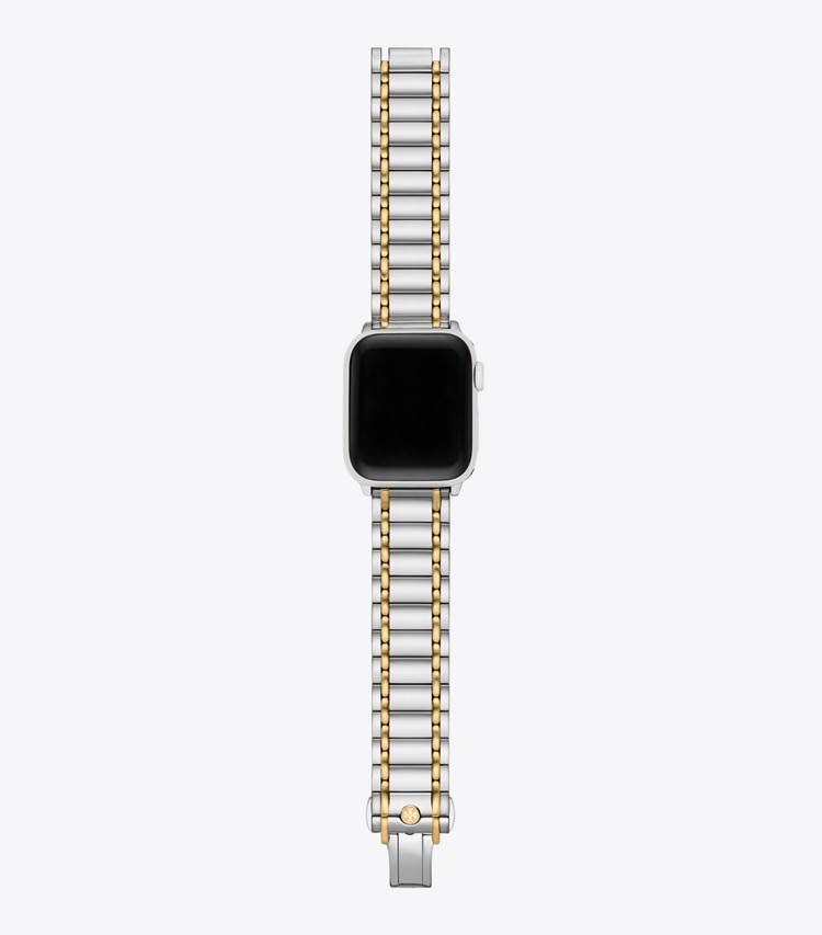 TORY BURCH WOMEN'S MILLER BAND FOR APPLE WATCH, TWO-TONE GOLD/STAINLESS STEEL - Silver/Gold 1