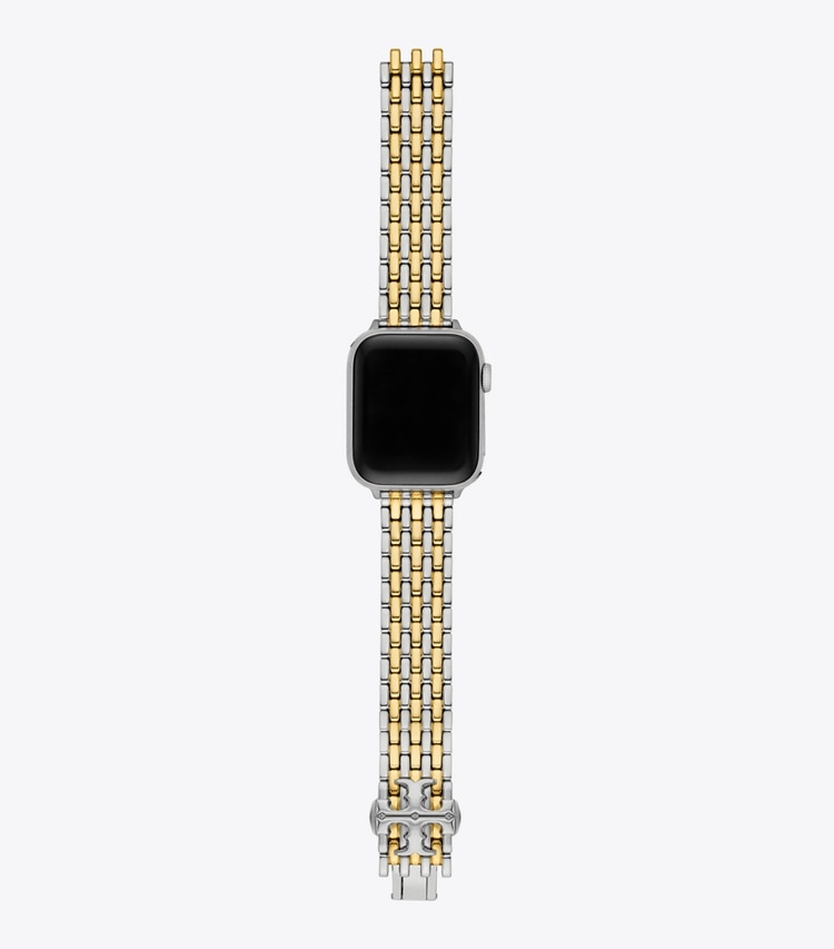 TORY BURCH WOMEN'S ELEANOR BAND FOR APPLE WATCH, TWO-TONE GOLD/STAINLESS STEEL - 2 Tone