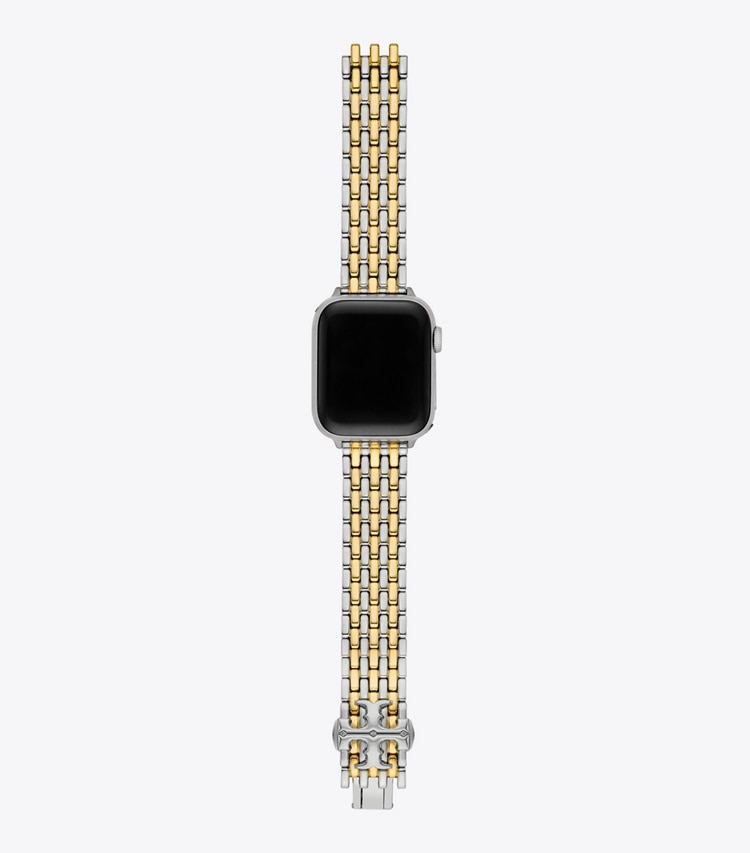 TORY BURCH WOMEN'S ELEANOR BAND FOR APPLE WATCH, TWO-TONE GOLD/STAINLESS STEEL - 2 Tone