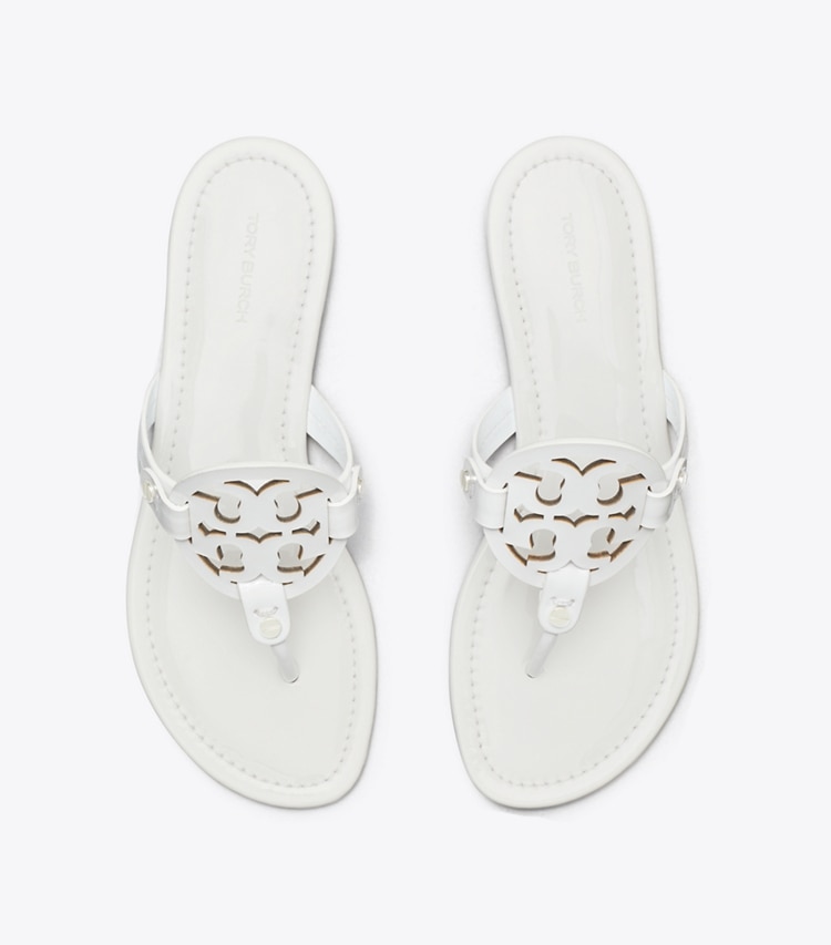 TORY BURCH WOMEN'S MILLER PATENT SANDAL - Optic White